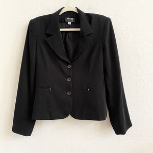VTG ICE Cube by Michael Womens Blazer Sz 8 Back Career‎  Button-Up Long Sleeve